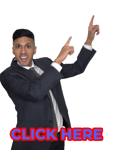 Clickhere Sticker by Michael Duggal