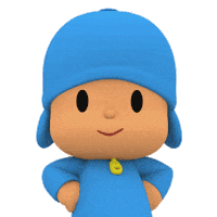 How Ya Doin Hello Sticker by Pocoyo