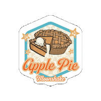 Apple Pie Milkshake Sticker by Midnight Moon Moonshine
