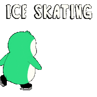 Ice Skating Spinning Sticker by Abster