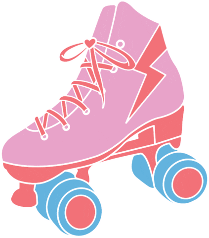 Roller Girl Skate Sticker by T1D LYF