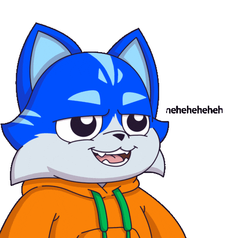 Cat Smile Sticker by Toshithecat