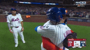 New York Mets Hug GIF by MLB