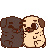 Love Ya Sticker by Puglie Pug