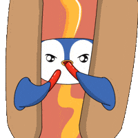 Hungry Hot Dog GIF by Pudgy Penguins