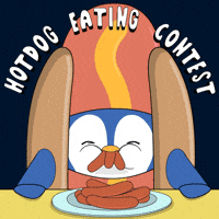 Hungry Hot Dog GIF by Pudgy Penguins