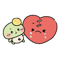 Broken Heart Love Sticker