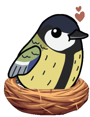 Bird Nest Sticker by mahoniemoni