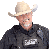 Hat Tip Thank You Sticker by Pinal County Sheriff's Office
