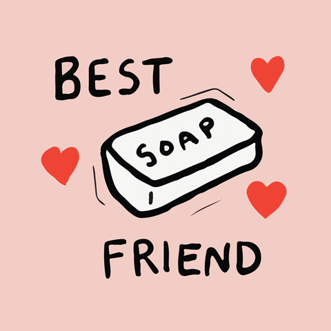 duck_muscle best friend soap sanitize wash hands GIF