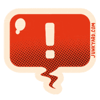 exclamation speechbubble Sticker by Junkyard