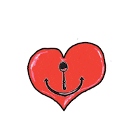 heart anchor Sticker by bucketandbay