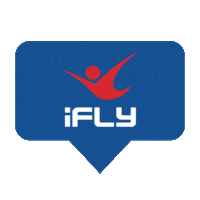 Wind Tunnel Talk Bubble Sticker by iFLY Indoor Skydiving