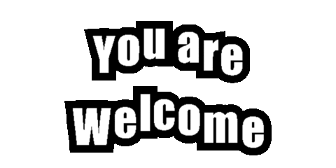 You Are Welcome Sticker by cam/b - the photo brothers