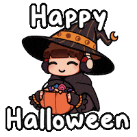 Trick Or Treat Halloween Sticker by Lofi Girl