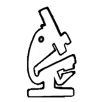 Microscope Sticker by Philip Kingsley