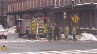 First Responders Arrive to Scene of Transformer Explosion in Hoboken, New Jersey