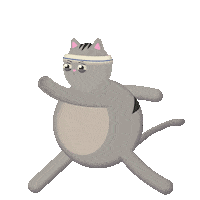 Fat Cat Sticker by the pizzacat