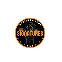 TheSignatures1 band signatures nsl northern soul Sticker