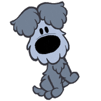 Dog Wink Sticker by Woezel & Pip