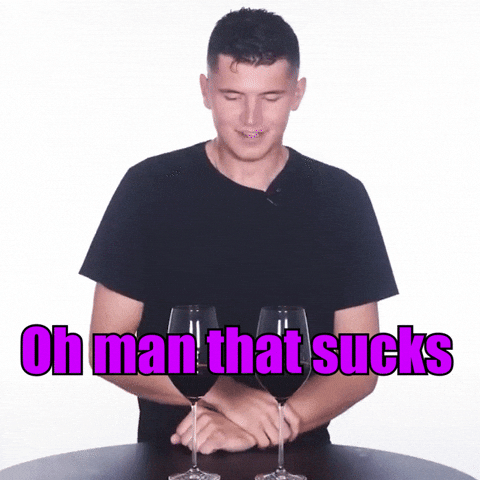 Chefnickdigiovanni giphyupload ouch disappointed sucks GIF