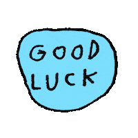 Talking Is Hard Good Luck Sticker by Adam J. Kurtz