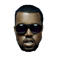 kanye west STICKER by imoji