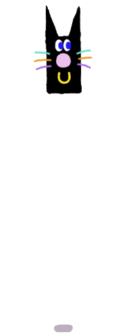 malarko cat black cat bouncing malarko Sticker