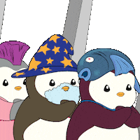 Excited Lets Go Sticker by Pudgy Penguins