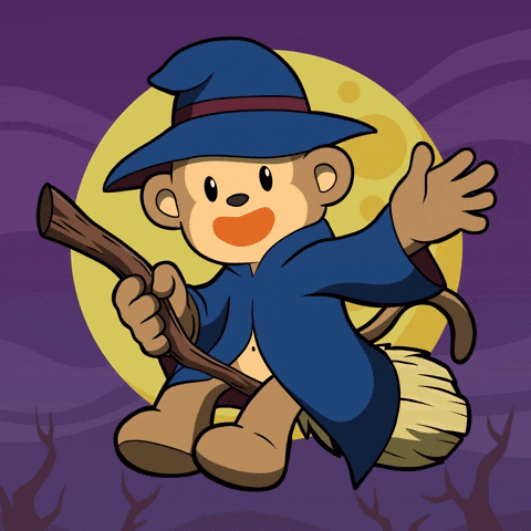 Happy Trick Or Treat GIF by Wise Monkey Meme