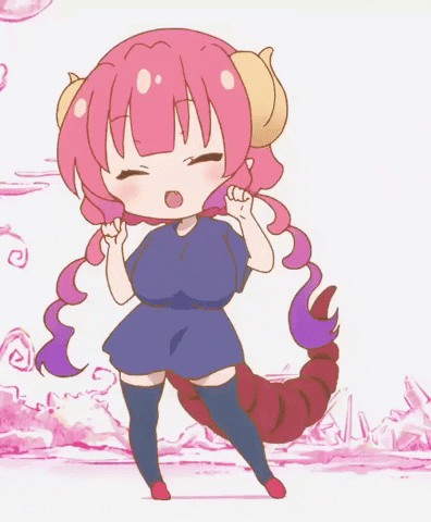 illukim3 giphygifmaker ilulu maiddragons GIF