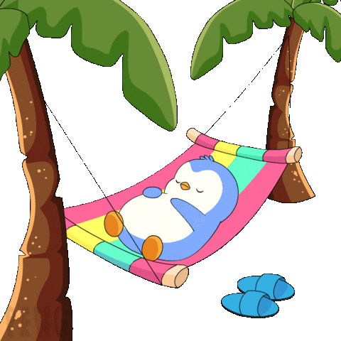 Happy Day Off Sticker by Pudgy Penguins