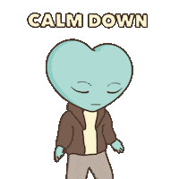 Breathe Chill Out Sticker by LT3 Creations