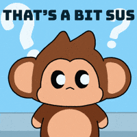 Suspicious What The GIF by Chimpers