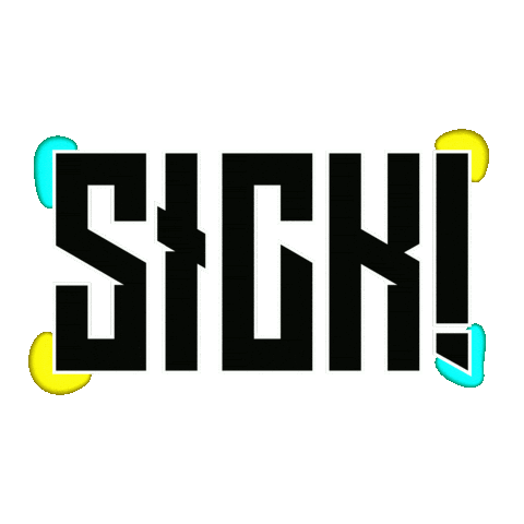 Sick Sticker by hashtagvector
