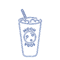 moon drinking Sticker by Soft Gallery