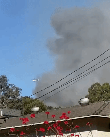 At Least Two Homes Burned by Brush Fire in Whittier, California