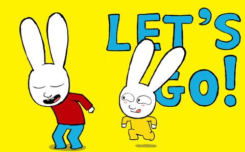 Happy Lets Go GIF by Simon Super Rabbit