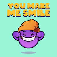 You Make Me Happy Smile GIF by The Grapes