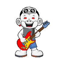 Rock Guitar Sticker by Zhot Music