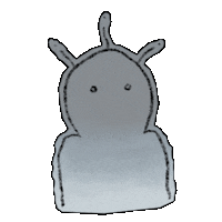 erinleehong white animal character cold Sticker