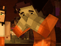 Minecraft Story Mode Crying GIF