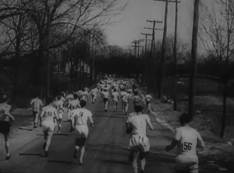 Boston Marathon Running GIF by U.S. National Archives