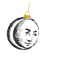 Christmas Moon Sticker by La5e
