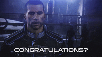 Commander Shepard Congrats GIF by Mass Effect