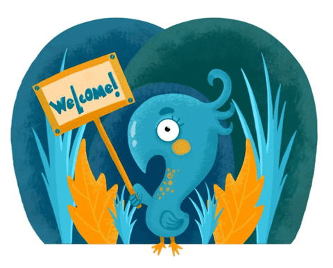 Aldiee giphyupload bird welcome welcomehome GIF