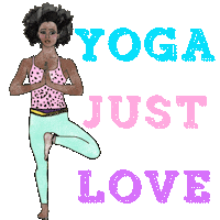 yoga love Sticker
