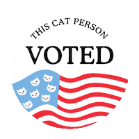 Cat Lady Vote Sticker by Cat Person