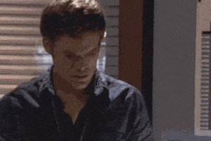 Angry Dexter Morgan GIF