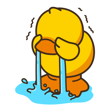sad cry Sticker by B.Duck